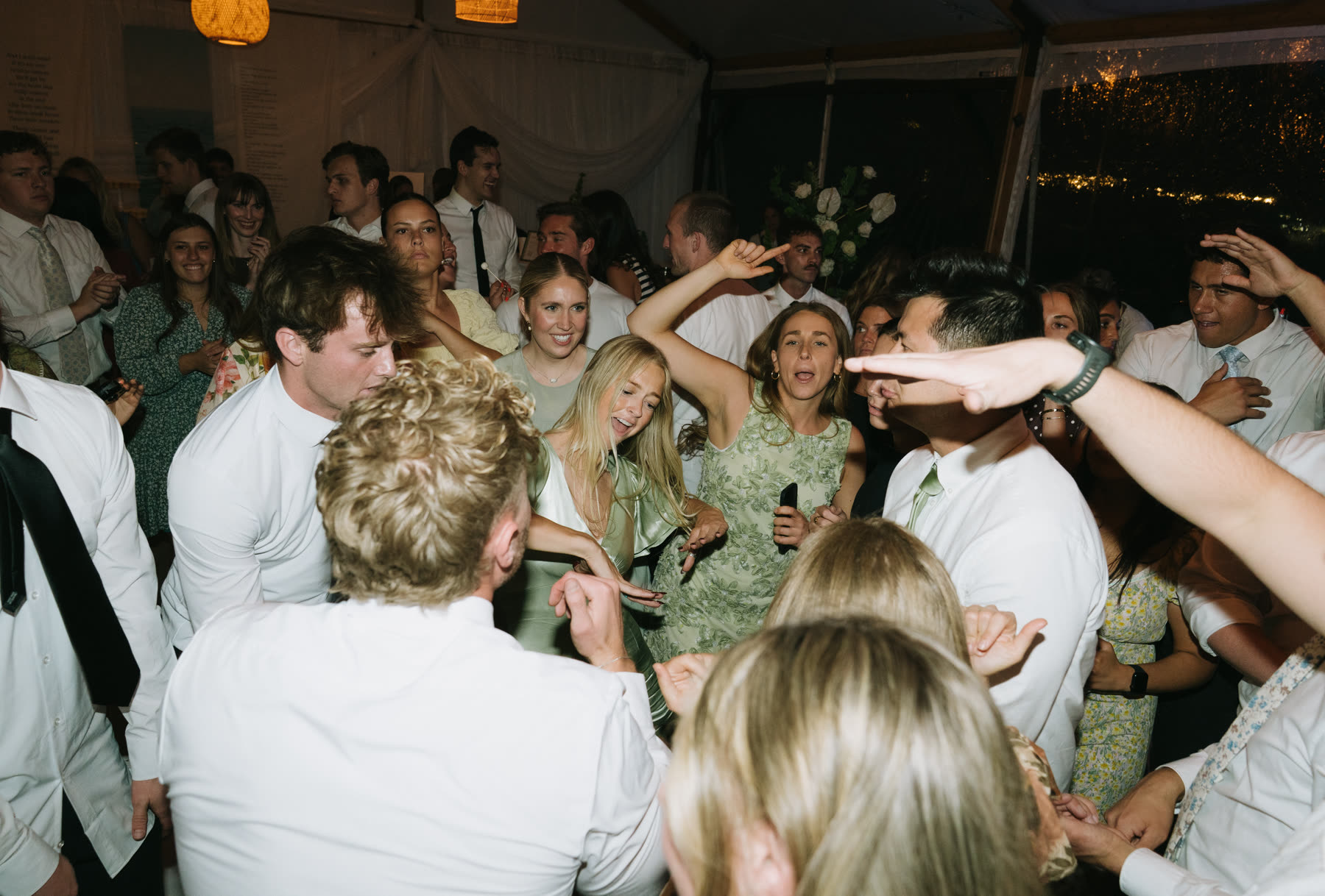 Bride and groom first dance